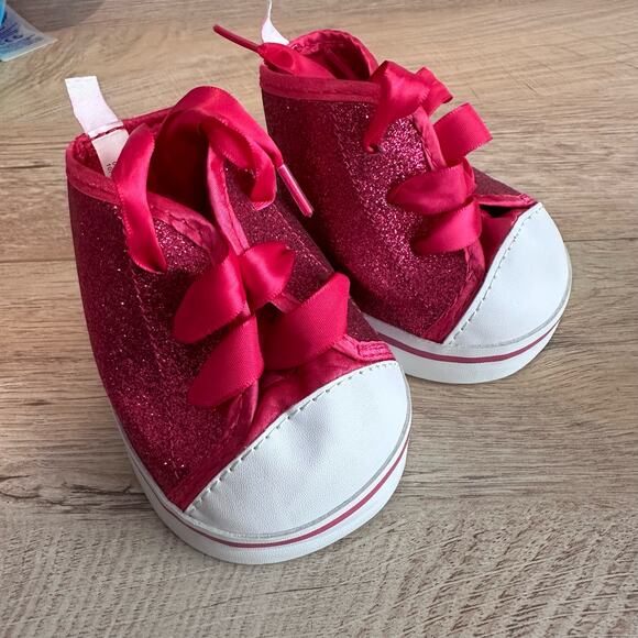 Build a Bear Rainbow Leopard Print Bear 16" Plush and clothing lot - Picture 9 of 16